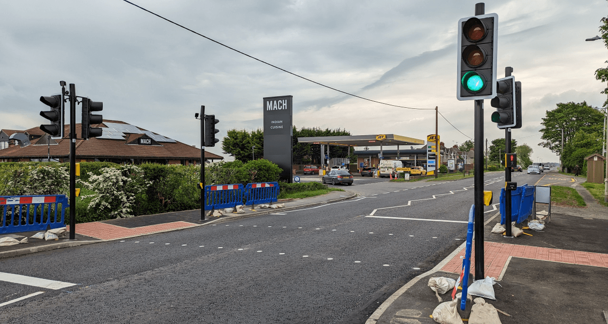 New pedestrian crossing in North Greetwell complete